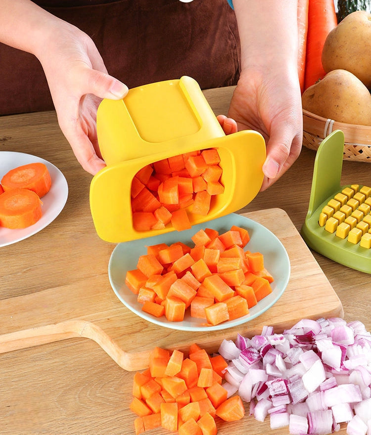 French Fries And Potato Cutter, Household Multifunctional Vegetable And Fruit Dicing Tool