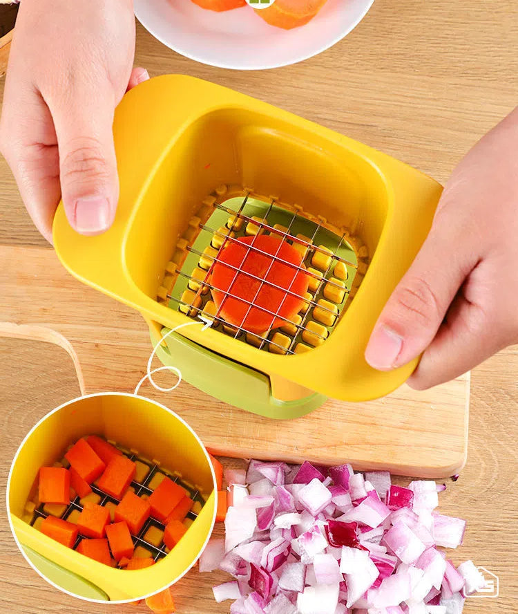 French Fries And Potato Cutter, Household Multifunctional Vegetable And Fruit Dicing Tool