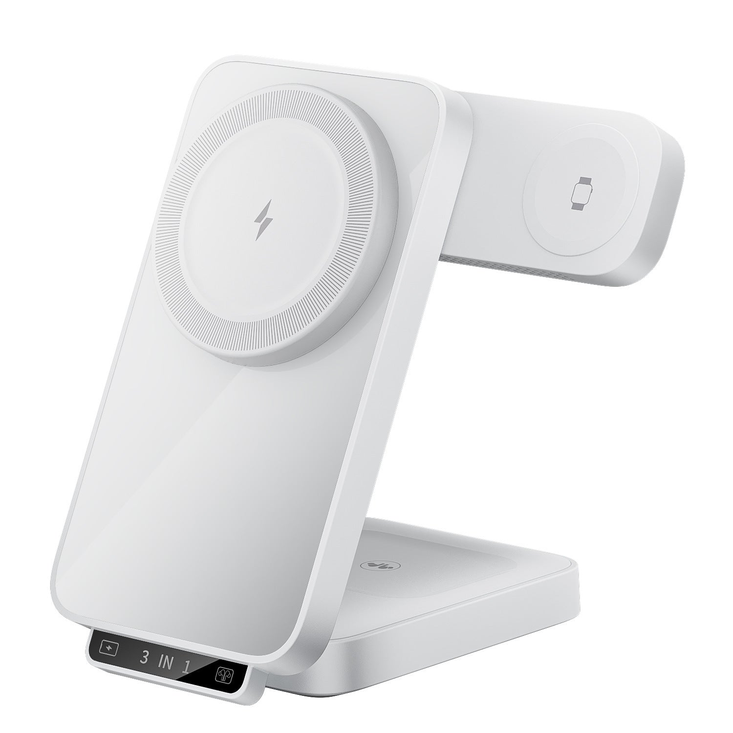 Folding Magnetic Wireless Charger, Night Light Wireless Charger, Suitable for Apple Earphones, Watches, and Mobile Phones, Fast Charging