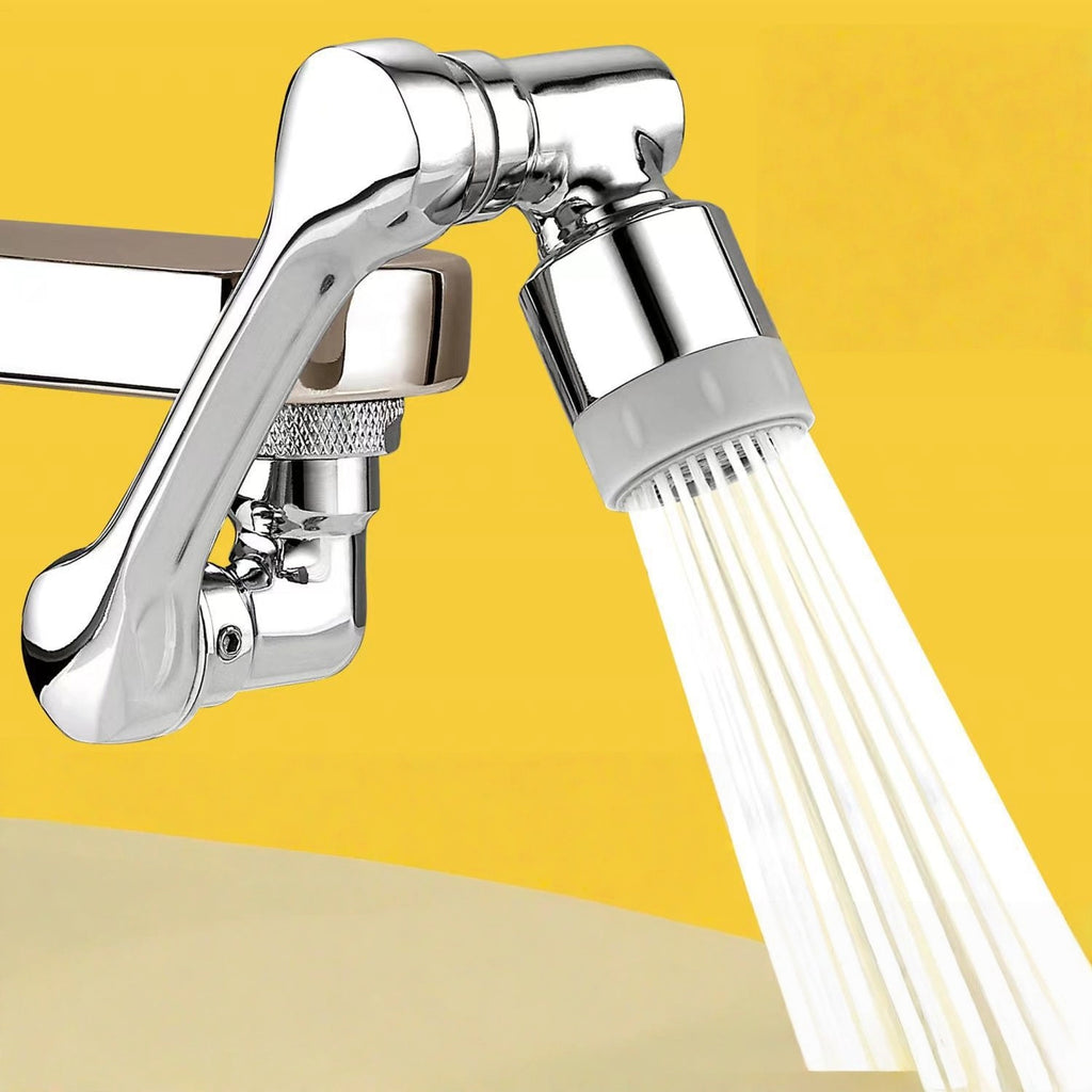 Wash Basin Universal Faucet, Mechanical Arm Can Rotate, Bathroom Wash Extended Water Nozzle Splash-proof Mouthwash