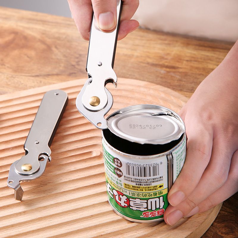 Stainless Steel Can Opener, Multifunctional Tin Can Cutting Special Opener Knife, Beer Opening Tool