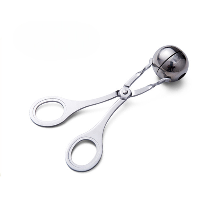 Stainless Steel Meatball Maker – Douyin Rice Ball Mold & Kitchen Croquette Tool, Non-Stick Meatball Scoop Clip for Household Cooking