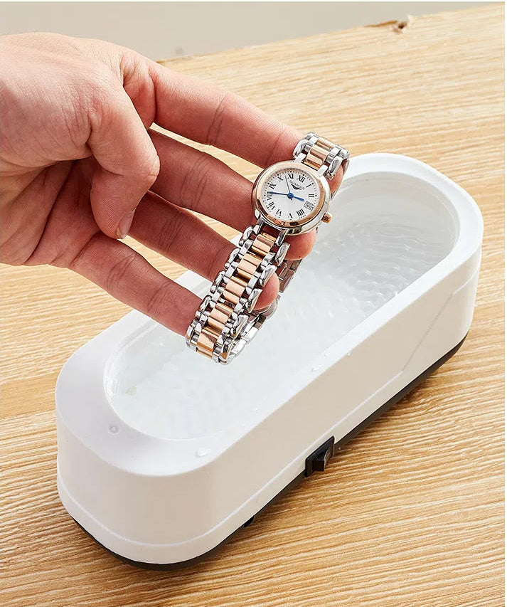 Mini Ultrasonic Contact Lens Cleaner – Portable Cleaning Machine for Braces, Jewelry, and Oil Stains – Home Vibration Cleaning Device