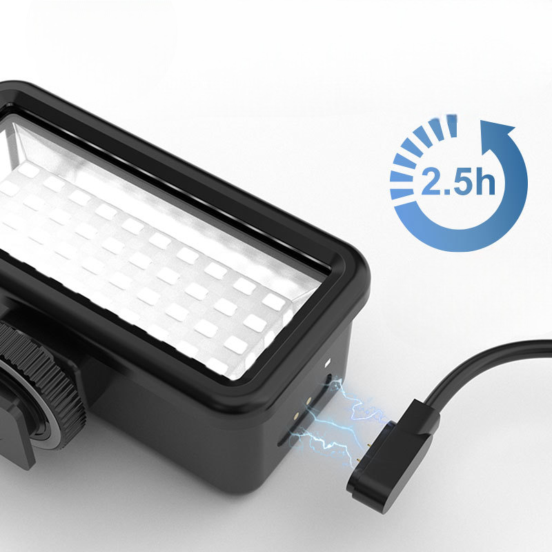 Waterproof fill light sports camera fill light bracket vlog camera fill light gopro diving light mini LED