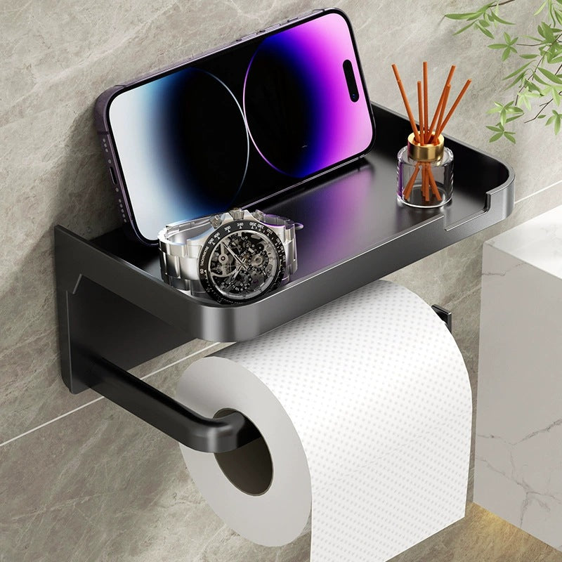 Toilet Tissue Box, Paper Box, Wall-Mounted, Toilet, Bathroom, Toilet Punched Face Wash Rack, Roll Paper Box