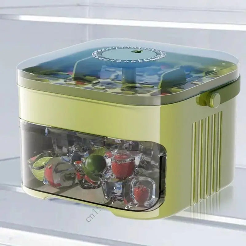Press Ice Cube Mold Box, Large Capacity Ice Ball Maker For Refrigerator And Household Use