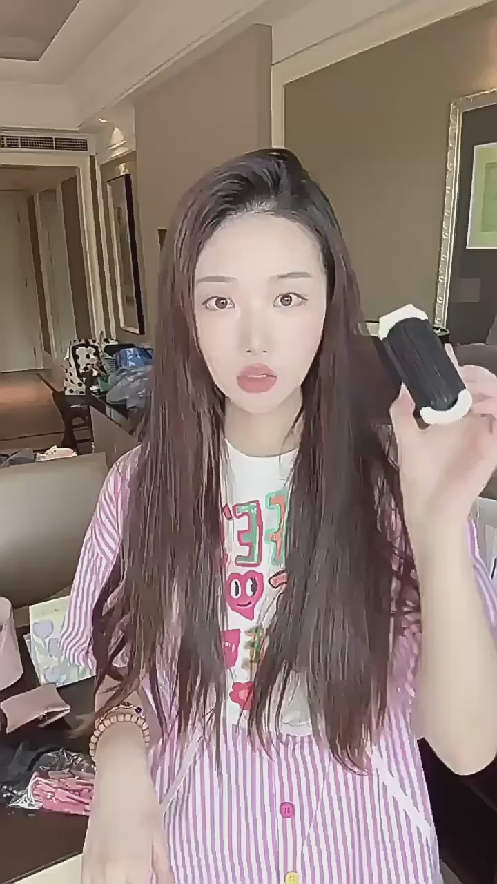 Folding Mirror Comb, Portable Comb, Airbag Air Cushion Comb, Milky White, Hair Massage, Hair Care, Mirror Integrated