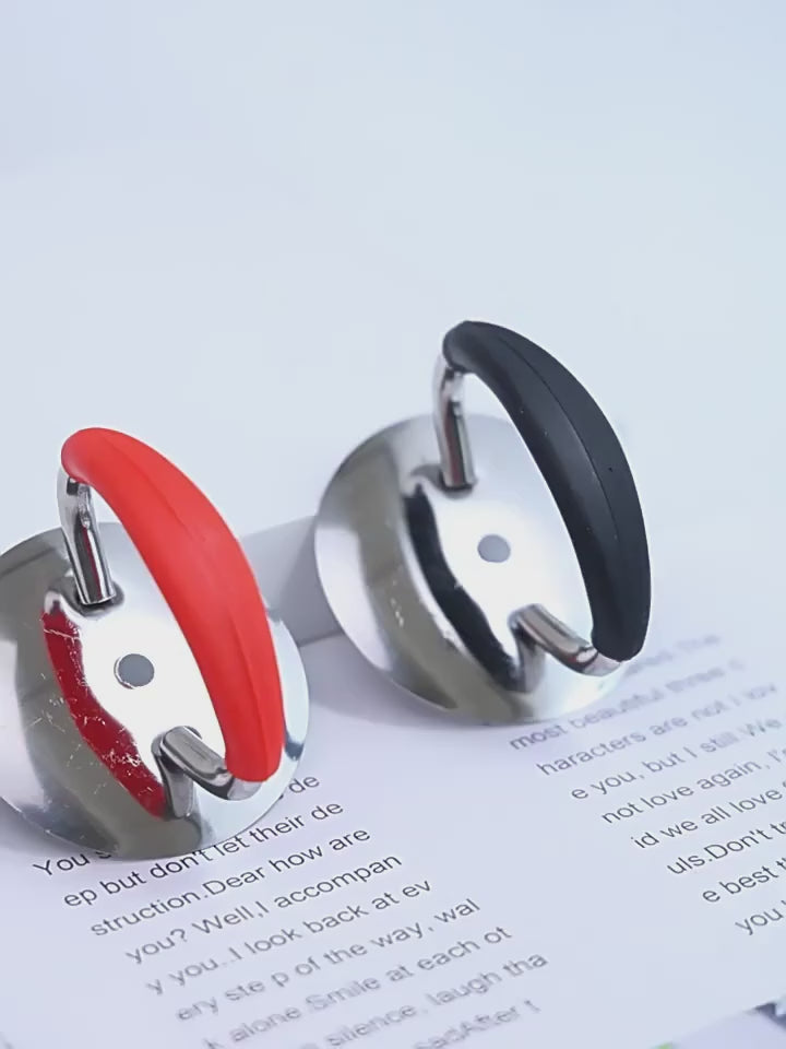 Neutral Pot Lid Handle Stainless Steel, Silicone Anti-Scalding and High Temperature Resistant Household Pot, Lid Handle, Glass Head, Handle Pot Knob