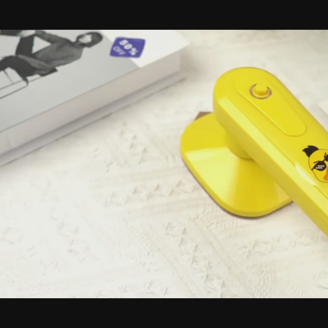 New Style Hanging Ironing Machine, Small Yellow Duck, Low Power Household Electric Iron, Mini Small Portable Ironing, Handheld Hanging Ironing Machine