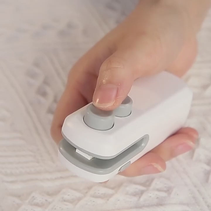 Snack Sealing Machine, Small Household Plastic Bag Sealer, Portable Hand Pressure Charging, Mini Electric Heating Sealing Artifact