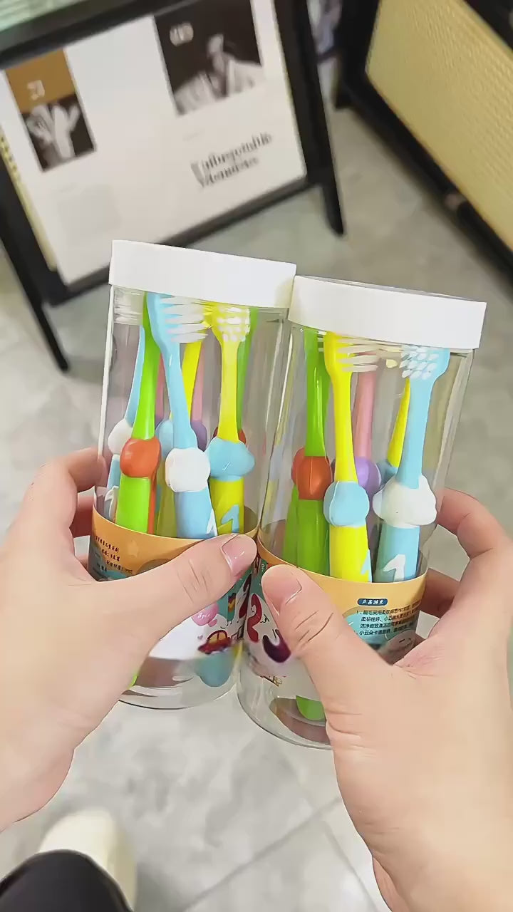 Kids Toothbrush With Soft Bristles & Cute Digital Handle – Gentle Oral Care for Children – Baby, Toddler & Child Tooth Brush